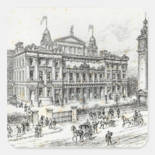 Completed buildings of the People's Palace Square Sticker