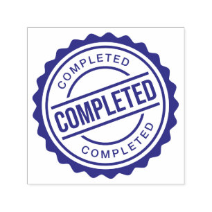 Completed Check Mark Self-inking Stamp