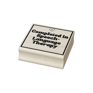 Completed in Speech - Language Therapy Stamp