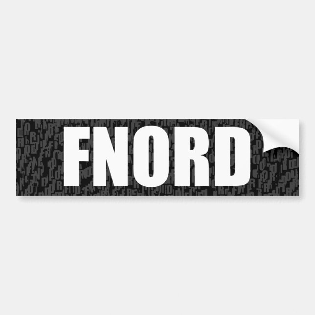 Completely Blank Bumper Sticker (fnord) (Front)