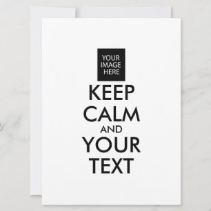 Completely Personalised KEEP CALM and YOUR TEXT