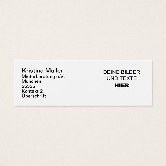 Completely self-designed slim business cards (Front)