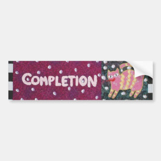 Completion Bumper Sticker