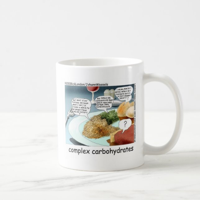 Complex Carbohydrates Funny Mugs Cards Tees Etc (Right)