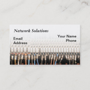 Complex Computer Network Wire Connection Business Card