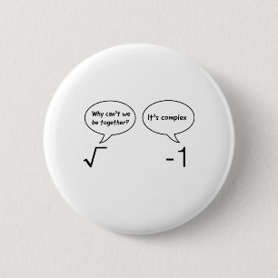 Complex Equations 6 Cm Round Badge