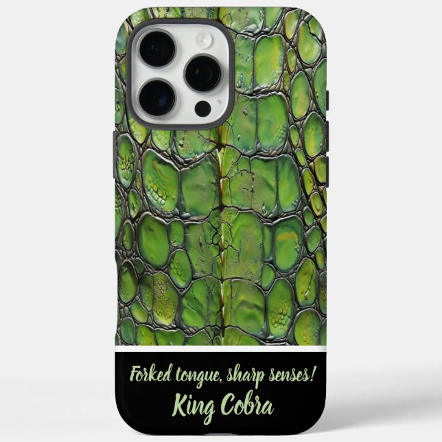 Complex green snakeskin patterns Case-Mate iPhone case (Back)