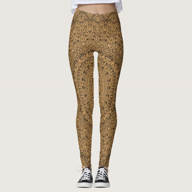 Complex Mandala Pattern Leggings (Front)