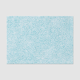 Complex Network - White on Robin Egg White Tissue Paper