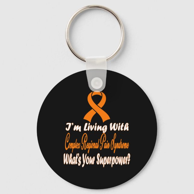 Complex Regional Pain Syndrome Awareness 8  Key Ring (Front)