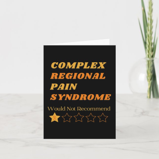 Complex Regional Pain Syndrome Awareness - CRPS Aw Card (Front)