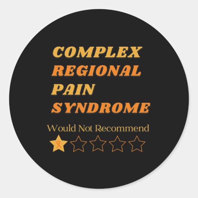 Complex Regional Pain Syndrome Awareness - CRPS Aw Classic Round Sticker (Front)