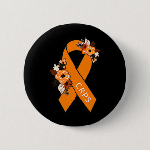 Complex Regional Pain Syndrome Awareness Crps Oran 6 Cm Round Badge