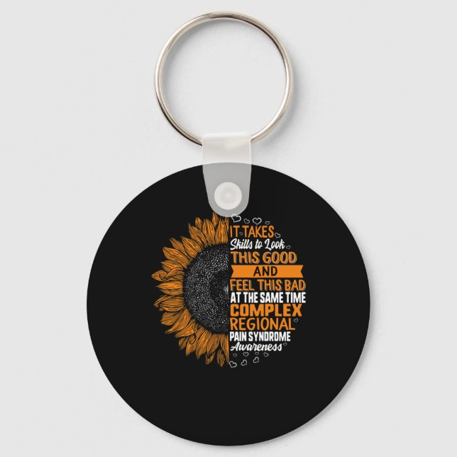 Complex Regional Pain Syndrome Awareness CRPS Supp Key Ring (Front)