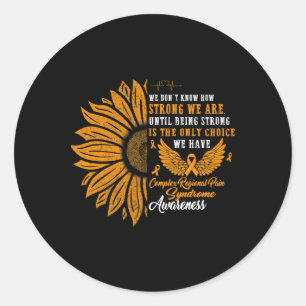 Complex Regional Pain Syndrome Awareness Strong Cr Classic Round Sticker