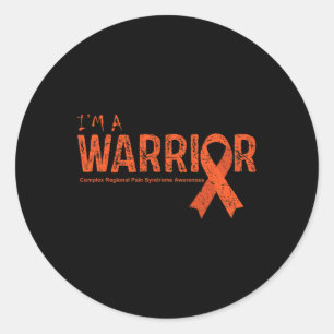 Complex Regional Pain Syndrome Awareness Warrior Classic Round Sticker