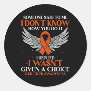 Complex Regional Pain Syndrome CRPS Awareness Nove Classic Round Sticker