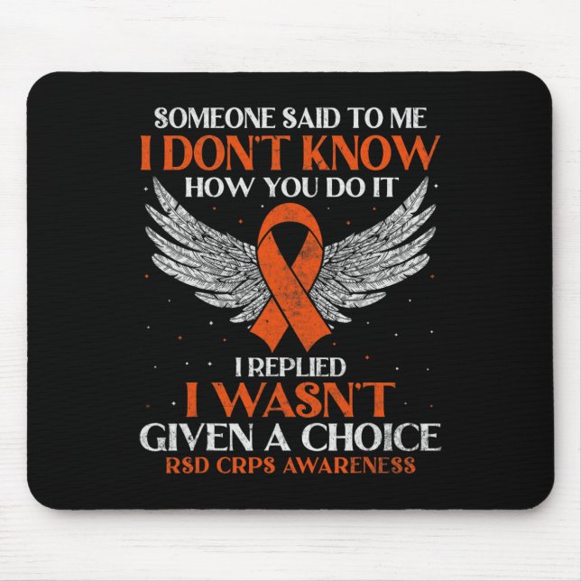 Complex Regional Pain Syndrome CRPS Awareness Nove Mouse Pad (Front)