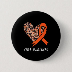 Complex Regional Pain Syndrome CRPS Awareness Oran 6 Cm Round Badge