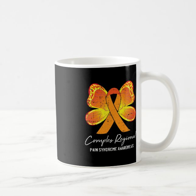 Complex Regional Pain Syndrome CRPS Awareness Oran Coffee Mug (Right)