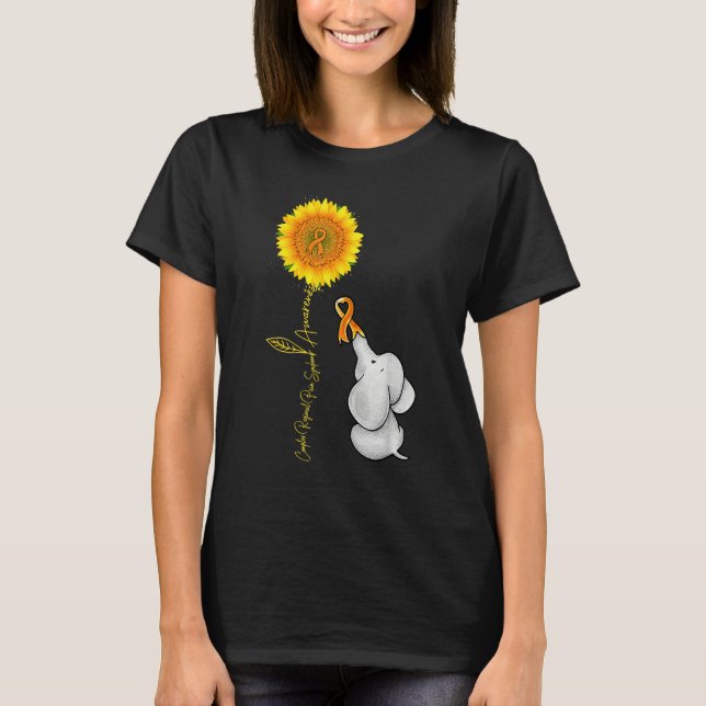 Complex Regional Pain Syndrome Sunflower Baby Elep T-Shirt (Front)