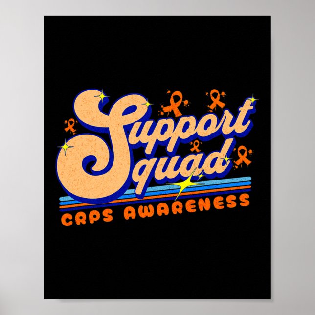 Complex Regional Pain Syndrome Support Squad Aware Poster (Front)