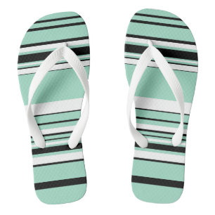Complex Stripes - Green (Mint) Thongs