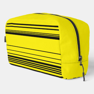 Complex Stripes in Black and Yellow Dopp Kit