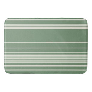 Complex Stripes in Green Bath Mat