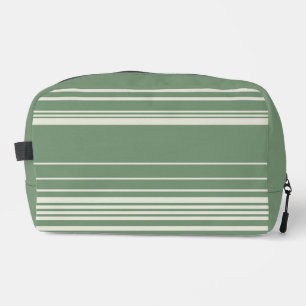 Complex Stripes in Green Dopp Kit