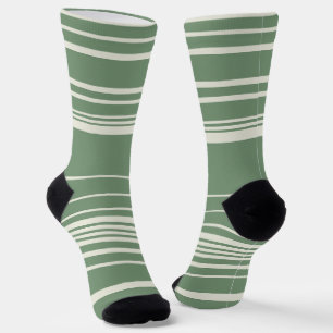 Complex Stripes in Green Socks