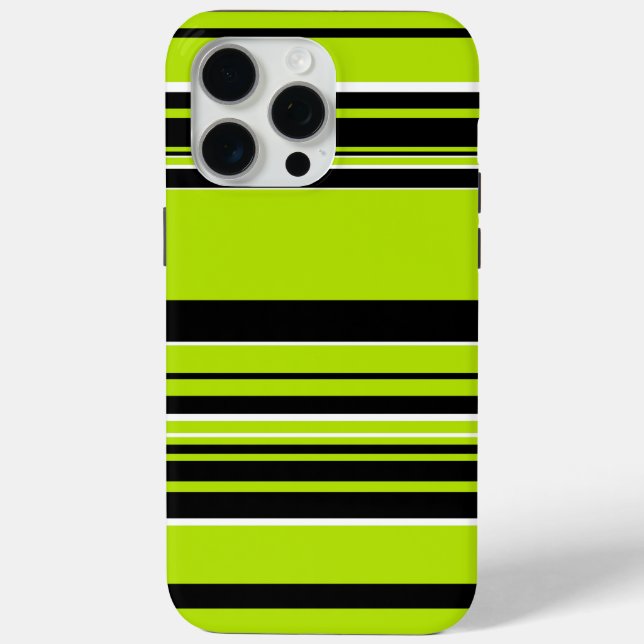 Complex Stripes - Lime Green Case-Mate iPhone Case (Back)