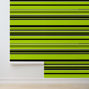 Complex Stripes - Lime Green Wallpaper