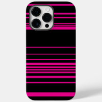 Complex Stripes - Magenta and Black