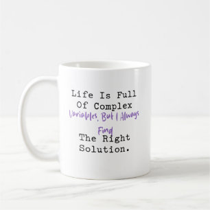 Complex Variables Right Solution Math Life Coffee Mug