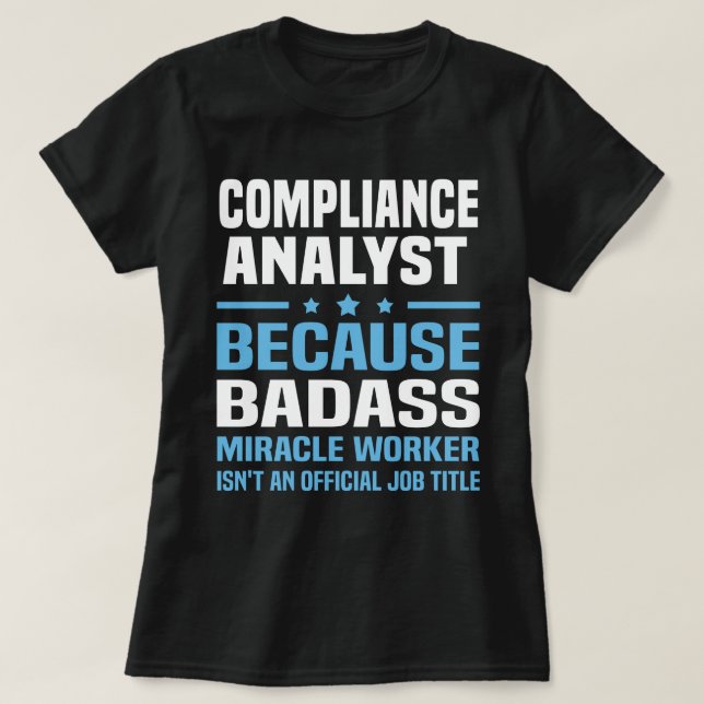 Compliance Analyst T-Shirt (Design Front)