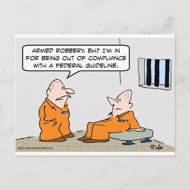 compliance federal guideline prisoners postcard (Front)