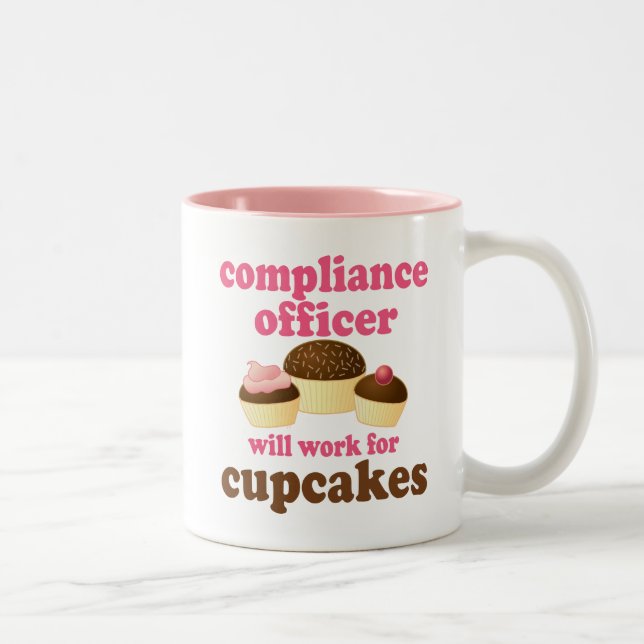 Compliance Officer (Funny) Gift Two-Tone Coffee Mug (Right)