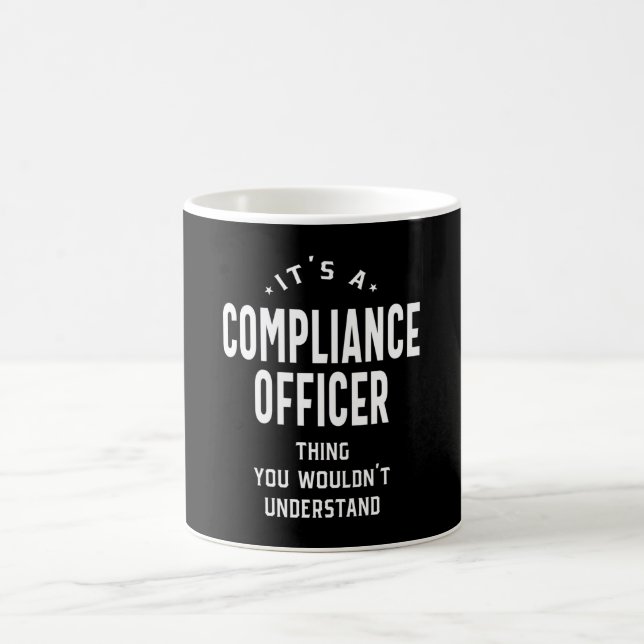 Compliance Officer Job Title Gift Coffee Mug (Center)