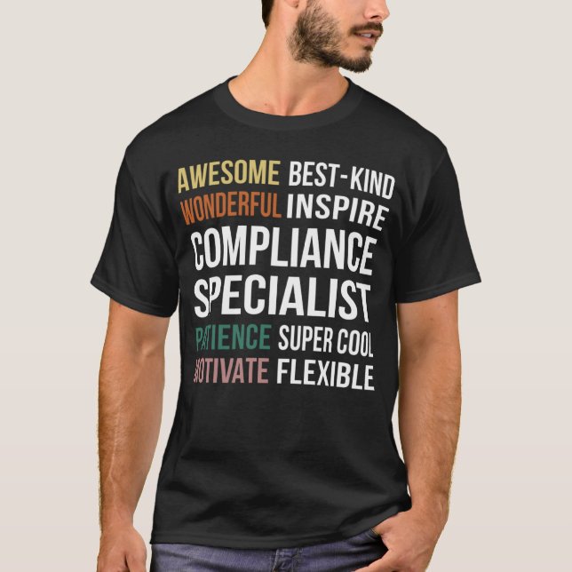 Compliance Specialist  Appreciation T-Shirt (Front)
