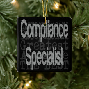 Compliance Specialist Extraordinaire Ceramic Ornament