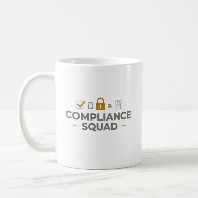 Compliance Squad – Legal Team Coffee Mug (Left)