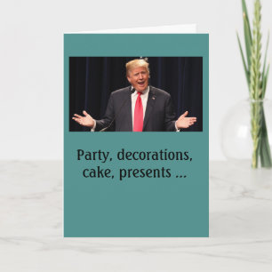"Complicated" Donald Trump birthday card