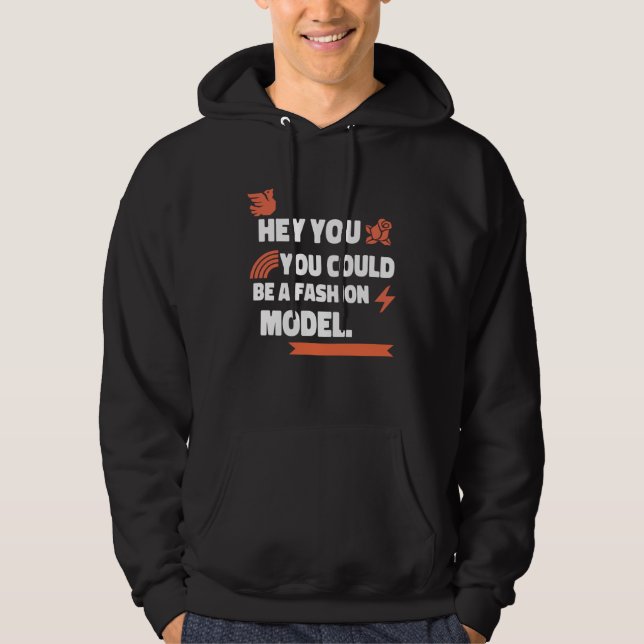 Compliment You Could Model Amazing LGBTQ Spreading Hoodie (Front)