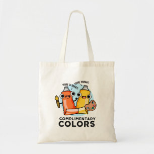 Complimentary Colors Cute Paint Pun Tote Bag