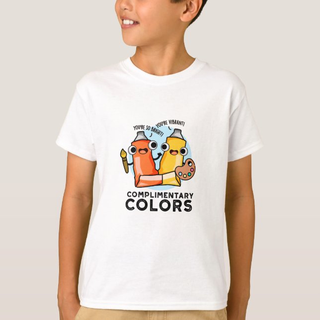 Complimentary Colours Funny Paint Pun  T-Shirt (Front)