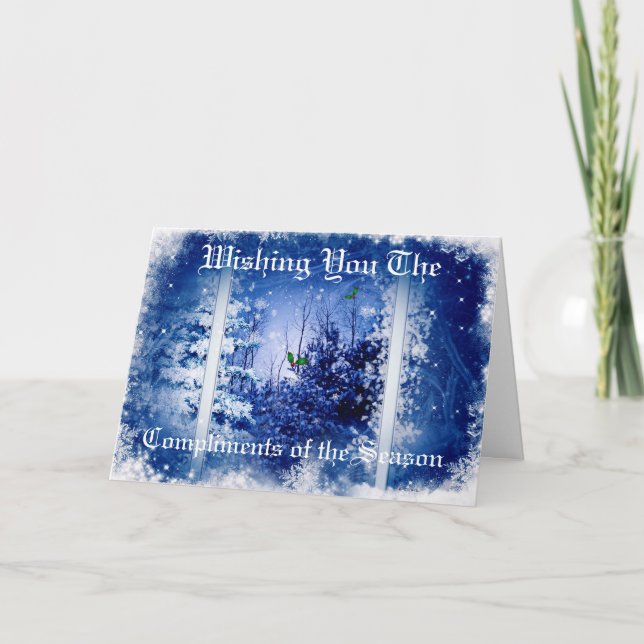 COMPLIMENTS OF THE SEASON CHRISTMAS CARD (Front)