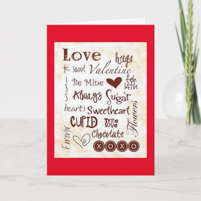 COMPLIMENTS TO MY SWEETHEART/I LOVE YOU HOLIDAY CARD (Front)