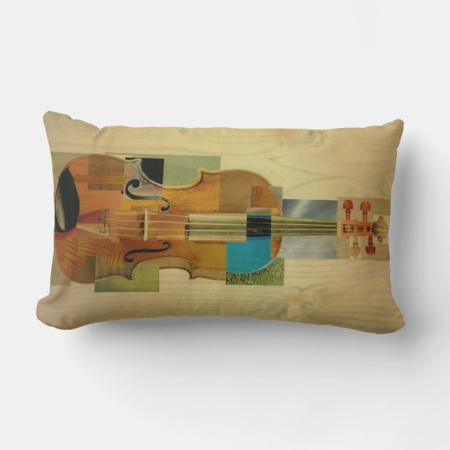 Composed Violin Lumbar Cushion (Front)