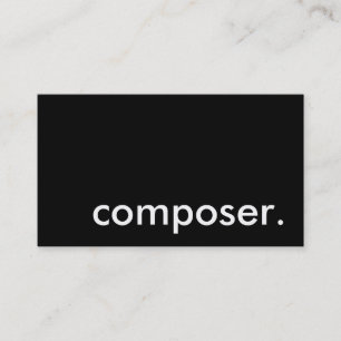 composer. business card